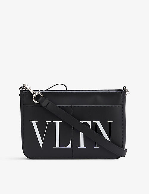 VALENTINO GARAVANI: VLTN-print leather cross-body bag