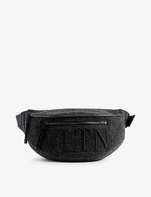 VALENTINO GARAVANI: VLTN wool-blend belt bag
