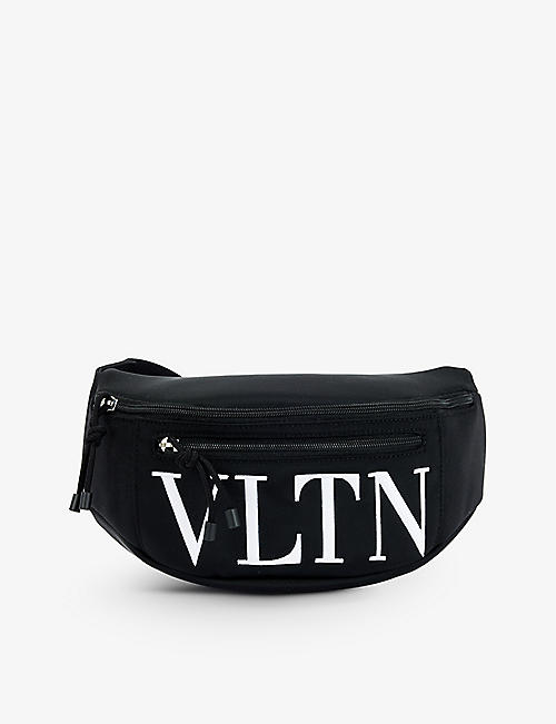 VALENTINO GARAVANI: VLTN brand-print woven belt bag