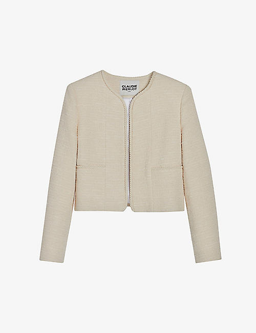 CLAUDIE PIERLOT: Cropped tweed jacket