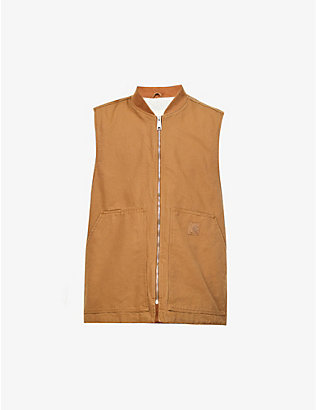 CARHARTT WIP: Carhartt WIP x Toogood Antique Dealer brand-tab oversized organic-cotton vest