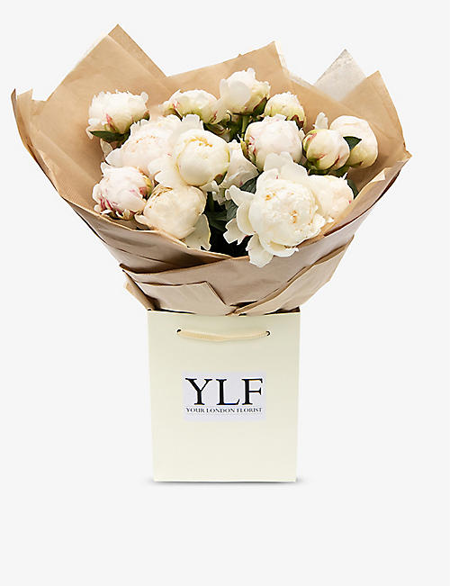 YOUR LONDON FLORIST: Cream peonies fresh bouquet