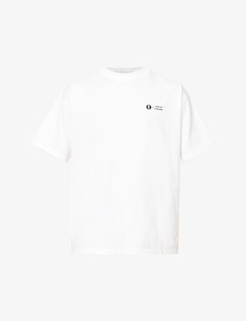 HONEY DIJON: Finland short-sleeved cotton-jersey T-shirt