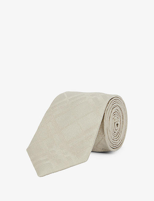 BURBERRY: Vintage Check-jacquard silk tie
