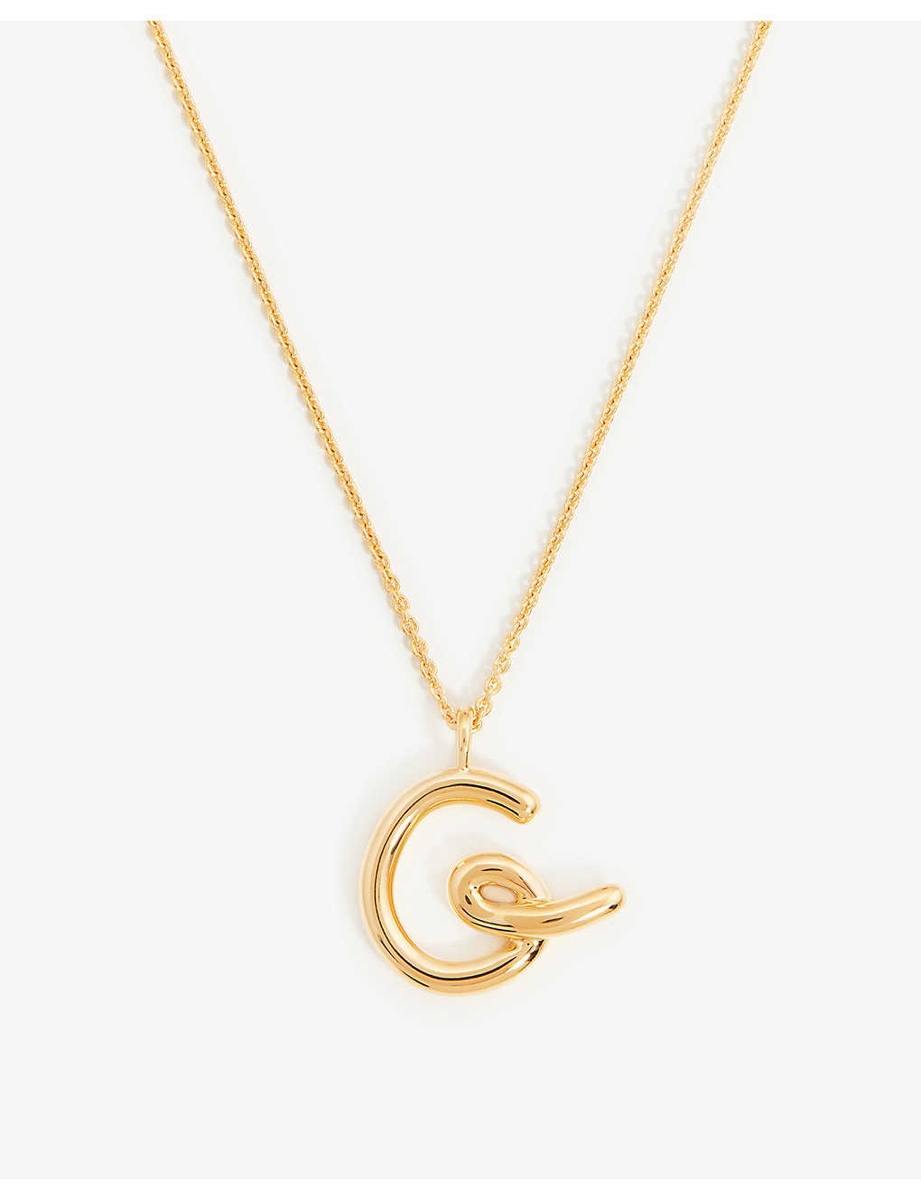 Missoma Initial 18ct Yellow Gold-plated Vermeil Recycled Sterling-silver Pendant Necklace