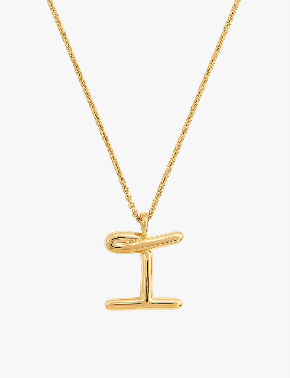Missoma Initial 18ct Yellow Gold-plated Vermeil Recycled Sterling-silver Pendant Necklace