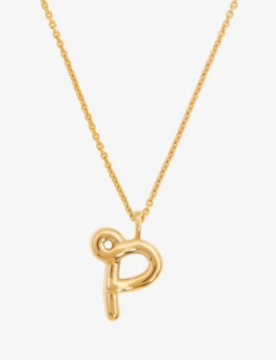 Missoma Initial 18ct Yellow Gold-plated Vermeil Recycled Sterling-silver Pendant Necklace