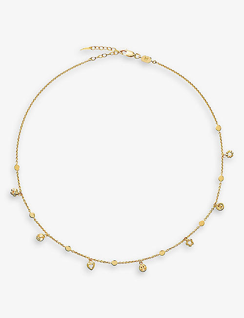 MISSOMA: Good Vibes recycled 18ct yellow gold-plated vermeil recycled sterling-silver choker necklace