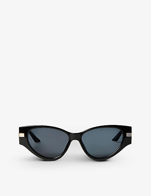 MISSOMA: Missoma X Le Specs Scorpius cat-eye recycled-plastic sunglasses