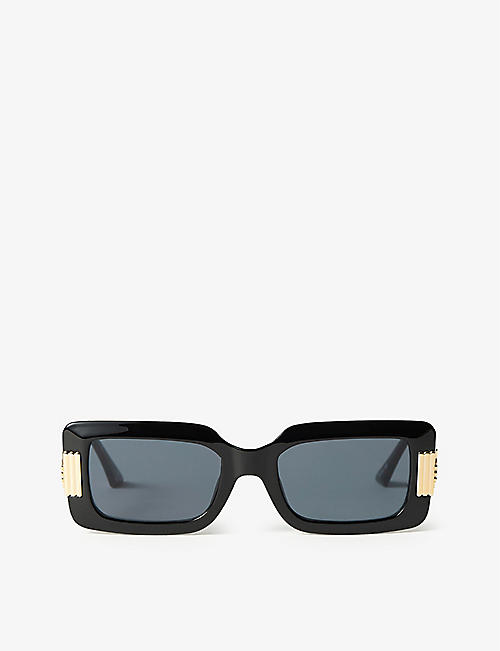 MISSOMA: Missoma X Le Specs Orion rectangle-shape recycled-plastic sunglasses