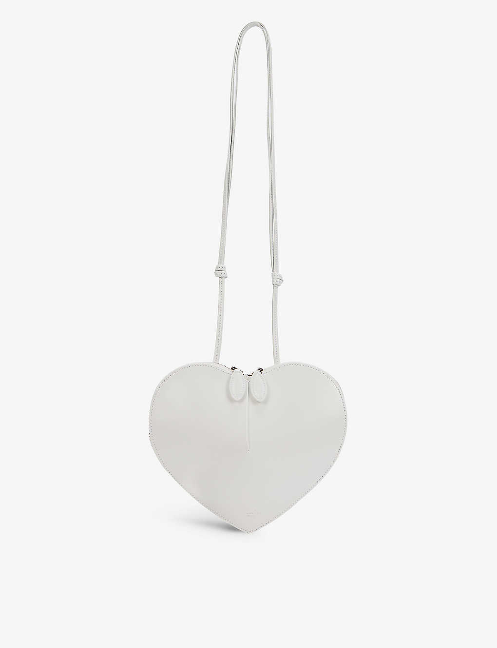 Shop Alaïa Alaia Womens Blanc Optique Le Coeur Heart-shaped Leather Cross-body Bag