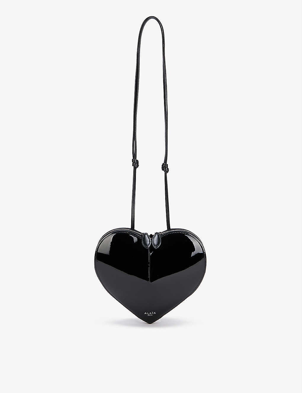 Alaïa Alaia Womens Noir Le Couer Heart-shaped Patent Leather Cross-body Bag