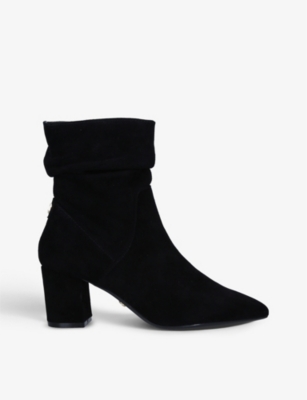 CARVELA Admire slouchy pointed toe suede ankle boots