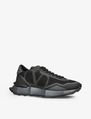 VALENTINO GARAVANI VLOGO Netrunner leather and mesh low-top trainers