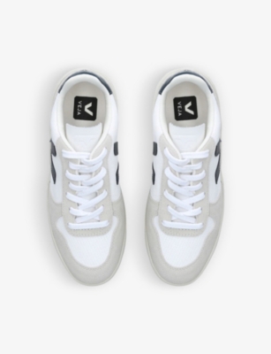 VEJA Women's V-10 logo-embroidered mesh low-top trainers