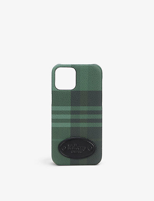 MULBERRY: Grained leather iPhone 12 case