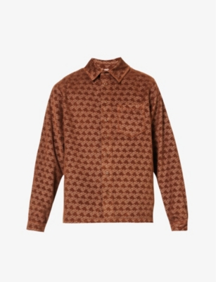 Erl Logo-print Shirt In Brown