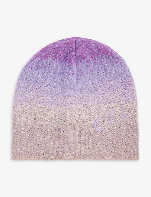 ERL: Ombre brushed mohair-blend beanie