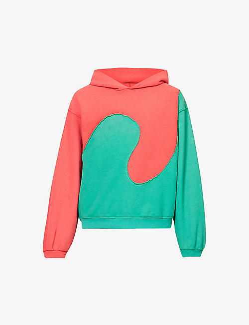 ERL: Swirl abstract-pattern cotton-blend hoody