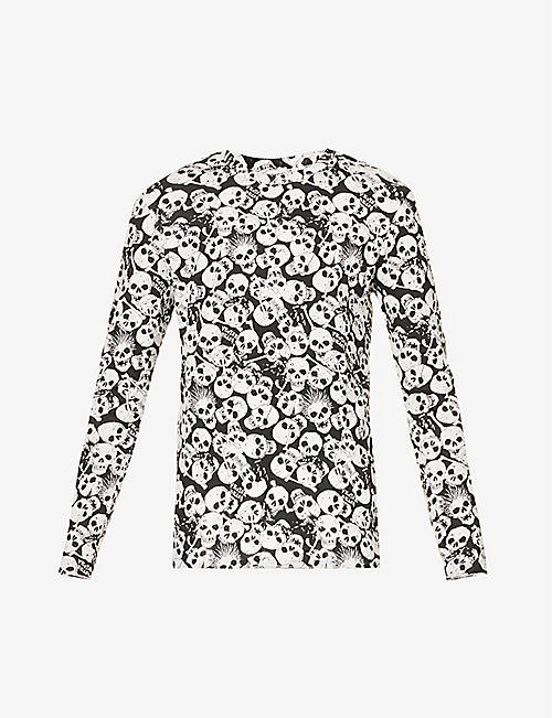 ERL: Sunscreen graphic-print cotton-jersey top