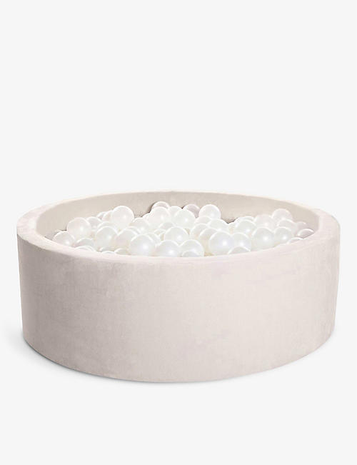 KIDKII: Round cotton and plant-based fiber foam ball pit 100cm