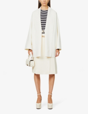 VALENTINO Relaxed-fit wool-blend coat