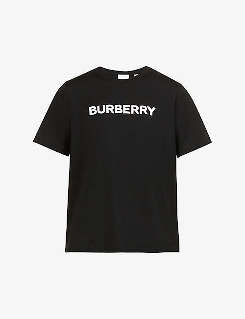 BURBERRY: Margot logo-print cotton T-shirt