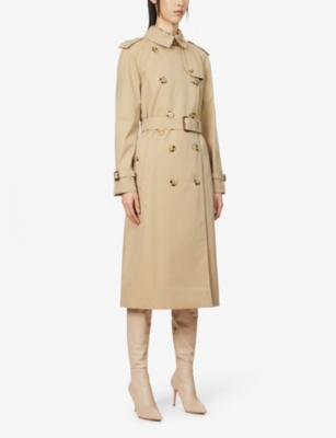 BURBERRY Waterloo double-breasted cotton-twill trench coat