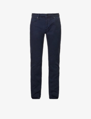 Neuw Lou Slim-fit Straight Stretch-denim Jeans In Navy