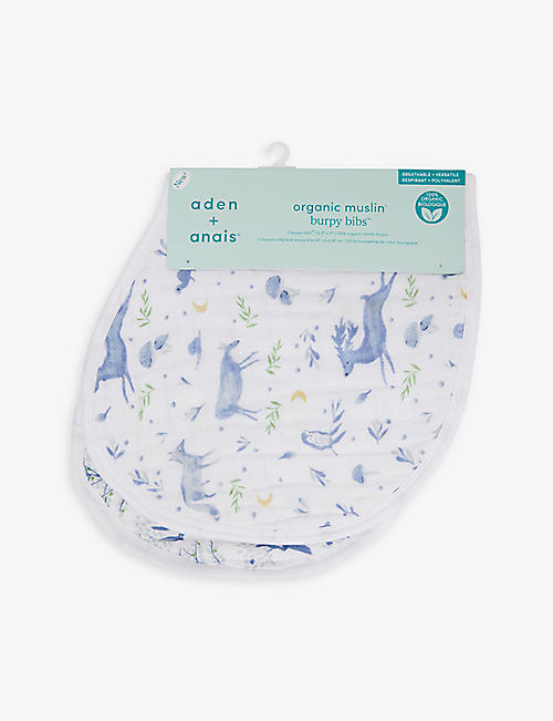 ADEN + ANAIS: Outdoors organic-cotton bibs pack of two
