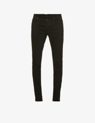 Shop 7 For All Mankind Paxtyn Luxe Performance Skinny Stretch-denim Jeans In Black