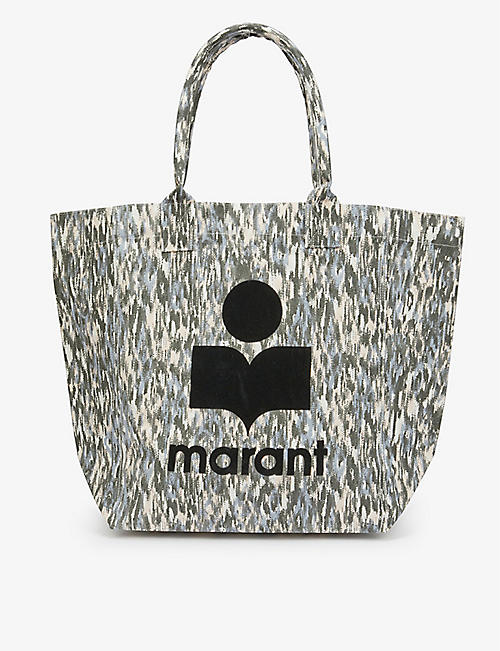 ISABEL MARANT: Yenky cotton-canvas tote bag