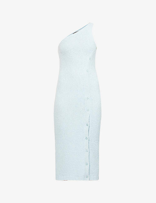 ROTATE BIRGER CHRISTENSEN: Yvonne sleeveless cotton, cashmere and recycled-polyester blend midi dress