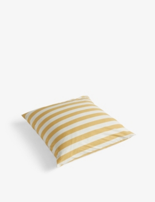 Hay Yellow Ete Stripe-print Cotton Duvet Cover 200 X 200cm