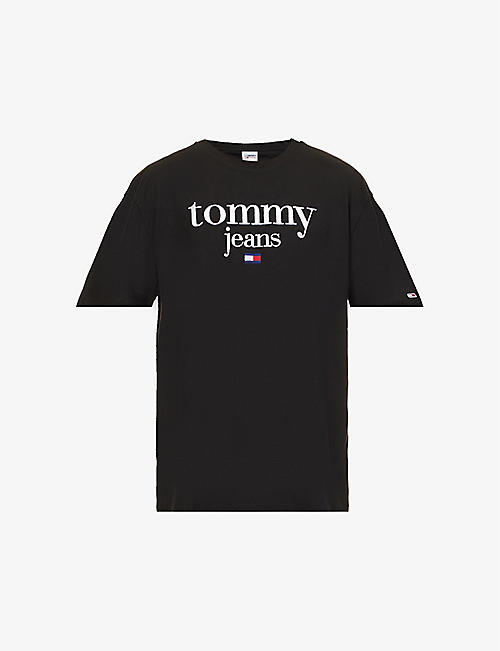 TOMMY JEANS: Modern logo cotton-jersey T-shirt