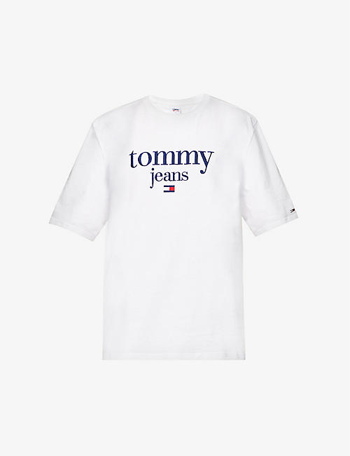 TOMMY JEANS: Modern logo cotton-jersey T-shirt