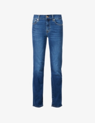 7 FOR ALL MANKIND: Roxanne slim-fit mid-rise stretch-denim jeans