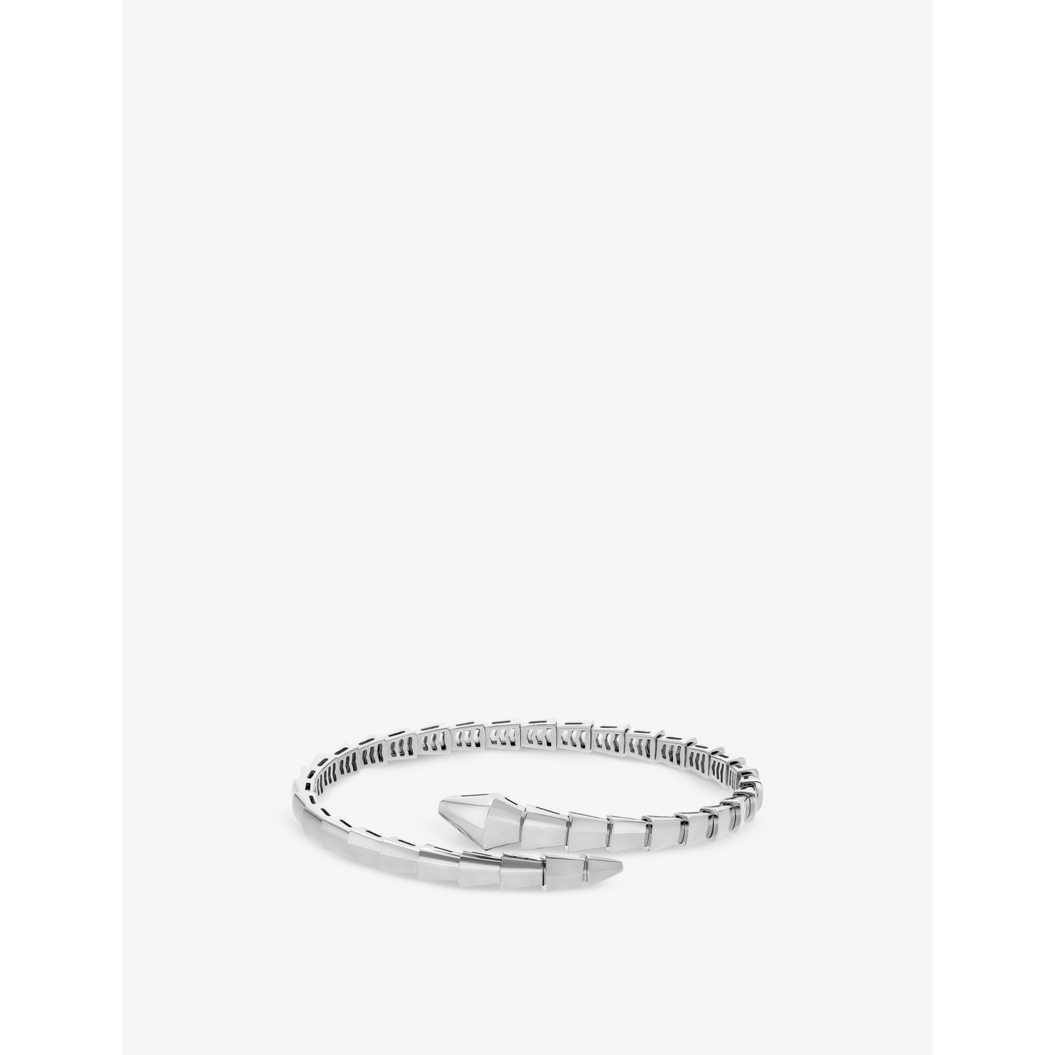 Bvlgari Serpenti Viper 18ct White-Gold Bangle Bracelet