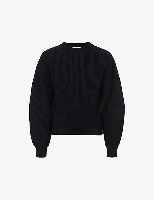 ALAIA: Long-sleeve wool-blend jumper