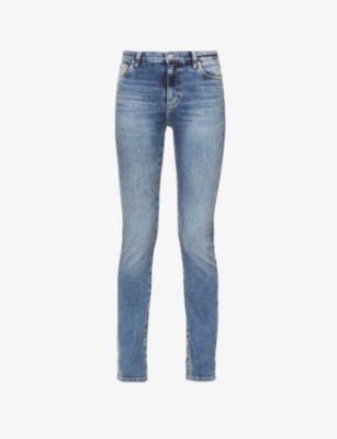 AG: Mari high-rise straight-leg stretch-denim jeans