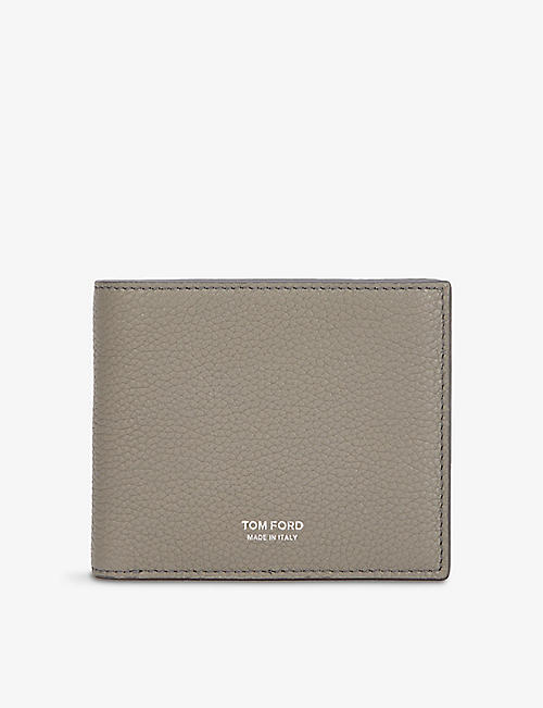 TOM FORD: Logo-detail billfold leather wallet