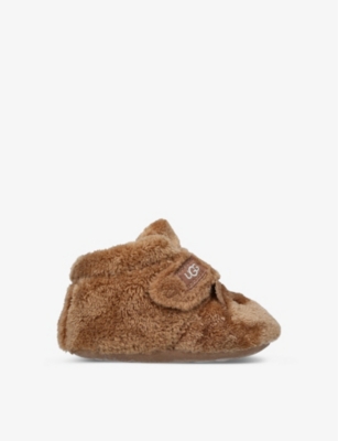 UGG: Bixbee Bear faux-fur booties 6-12 months