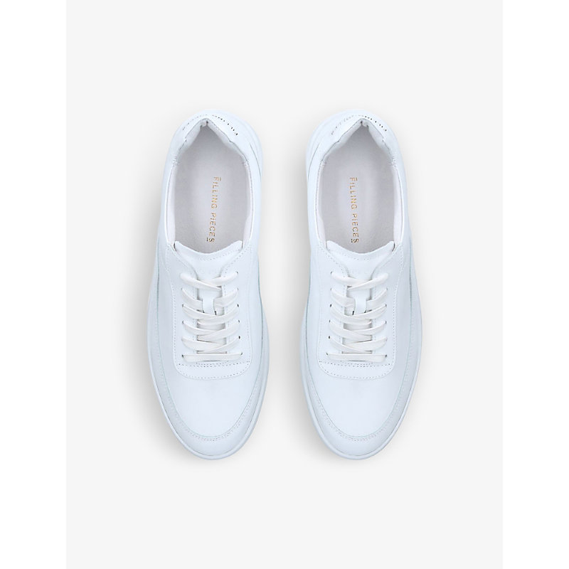 Shop Filling Pieces Mondo 2.0 Ripple Low-top Leather Trainers In White