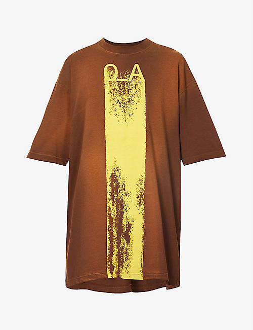A COLD WALL: Plaster graphic-print relaxed-fit cotton-jersey T-shirt