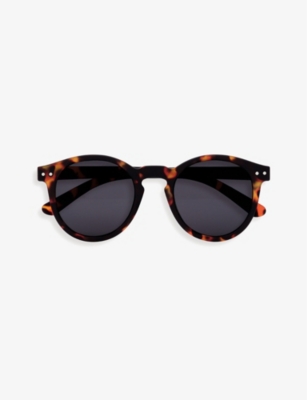 Izipizi Womens #m Round-framed Black Sunglasses