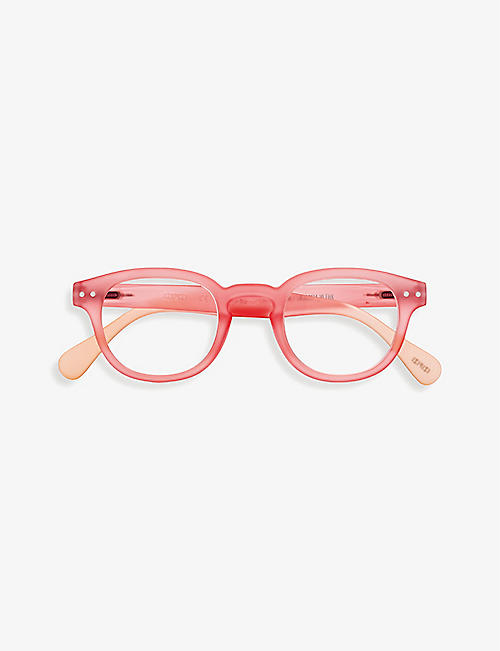 IZIPIZI: #C square-frame acetate reading glasses