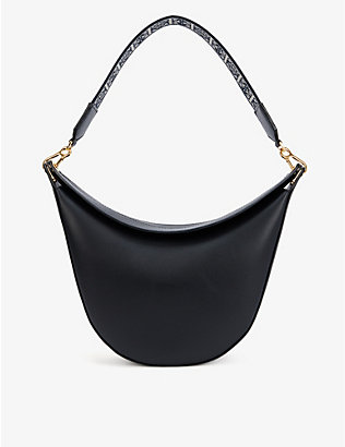 LOEWE: Luna anagram-embossed leather shoulder bag