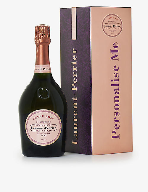 LAURENT PERRIER: Cuvée Rosé Brut personalised champagne in tin 750ml