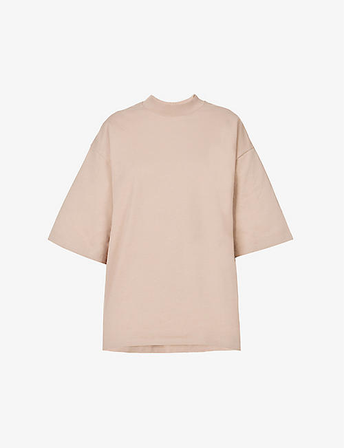 AXEL ARIGATO: Oversized logo-embroidered organic-cotton T-shirt