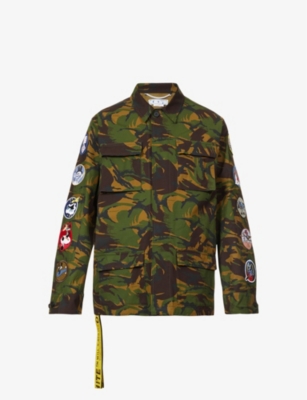 Off white camouflage field jacket sale